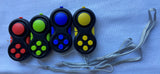 Fidget controller pad cube with bag attachment toy