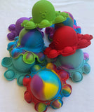 Jumbo reversible octopus popper popit squishy soft sensory toy