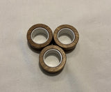 Magnetic Roller Rings 3 pieces fidget toy woodgrain