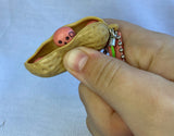 Peanut Popper key chain fidget toy cute sensory