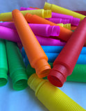 Pop Tubes stretch squeeze swing around fun sensory fidget toy