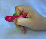 Pea Popper Key Chain fidget sensory toy red