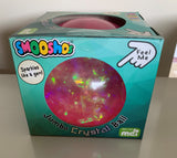 Smoosho's jumbo crystal ball sensory fidget toy pink