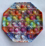 Splatter Popit colourful pot it press soft dimples sensory fidget toy