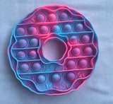 Colour Swirl round donut shaped popit sensory fidget toy Blueberry Blast