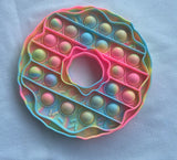 Colour Swirl round donut shaped popit sensory fidget toy tutti fruitti