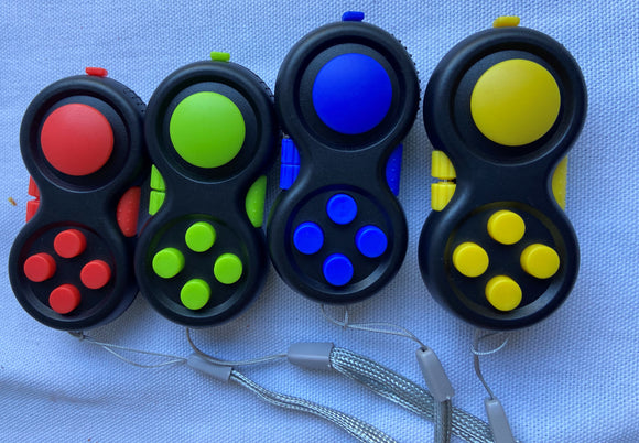 Fidget controller pad cube with bag attachment