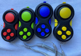 Fidget controller pad cube with bag attachment