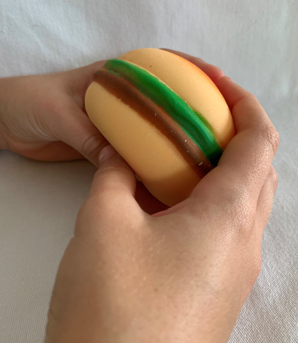 Soft Squishable Hamburger sensory fidget toy