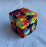 Infinity Cubes silent pocket sized fidget toy fireball