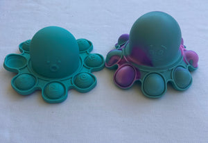 Jumbo reversible octopus popper popit squishy soft sensory toy
