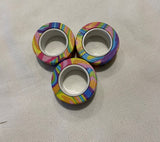 Magnetic Roller Rings 3 pieces fidget toy tutti fruitti