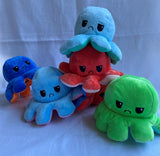Reversible Plush Mood Octopus soft sensory calming fidget toy