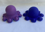 Octopus Poppers reversible mood octopus fidget sensory toy blue purple