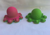 Octopus Poppers reversible mood octopus fidget sensory toy green pink