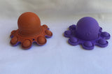 Octopus Poppers reversible mood octopus fidget sensory toy purple orange