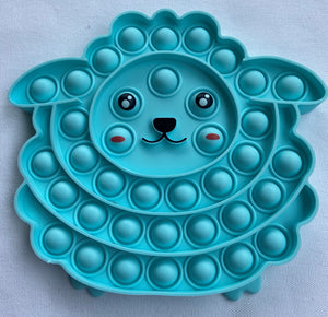 Blue Sheep popit sensory fidget toy soft dimples endless bubble wrap fun