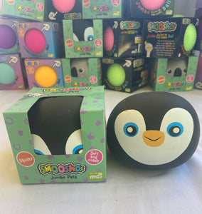 smooshos squishy squish jumbo penguin ball sensory fidget toy