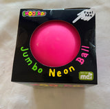 Smoosho's Jumbo Neon Ball squishy sensory fidget toy