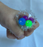 Spikey DNA Orbeez Ball soft bumps surround the ball filled with smaller balls sensory fidget toy