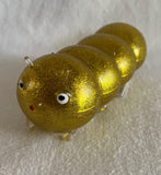 Gold squidgy disco caterpillar. Sensory fidget toys