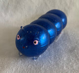 Blue squidgy disco caterpillar. Sensory fidget toys