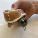 Tortoise Popper Keychain sensory fidget toy keyring attach to your bag