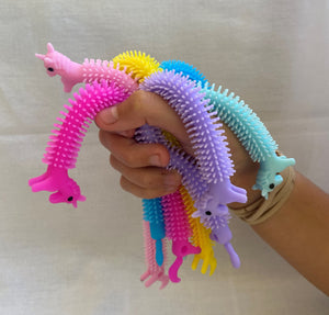 Set of 6 soft stretchy Unicorn sensory bracelet fidget toy